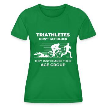 Triathlon - T-shirt sport Femme - vert - Devant - AI Model Female 172 dark (172cm)