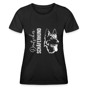 Deutscher Schäferhund Hundeliebhaber - Frauen Funktions-T-Shirt - Schwarz - Vorne - AI Model Female 172 light (172cm)