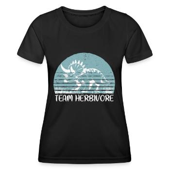 Vegan Veganer - T-shirt sport Femme - noir - Devant - AI Model Female 172 light (172cm)