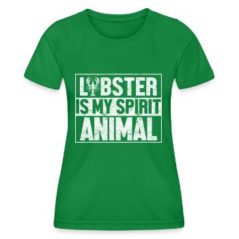Homard Cancer de la mer Lobster Fruits de mer - T-shirt sport Femme - vert - Devant - AI Model Female 172 dark (172cm)