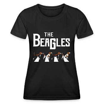 Beagle Dog Puppy Pet The Beagles - Women's Functional T-Shirt - black - Front - AI Model Female 172 light (172cm)
