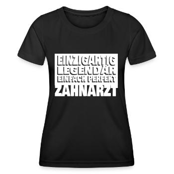 Zahnarzt - Frauen Funktions-T-Shirt - Schwarz - Vorne - AI Model Female 172 light (172cm)