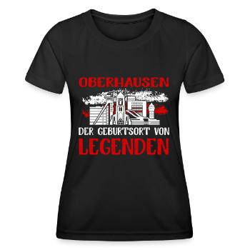 Oberhausen Der Geburtsort Von Legenden - Frauen Funktions-T-Shirt - Schwarz - Vorne - AI Model Female 172 light (172cm)