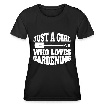 Gärtnerin Garten Mädchen Obstgarten Hobbygärtner - Frauen Funktions-T-Shirt - Schwarz - Vorne - AI Model Female 172 light (172cm)