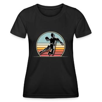 Handball Handballeur - T-shirt sport Femme - noir - Devant - AI Model Female 172 light (172cm)