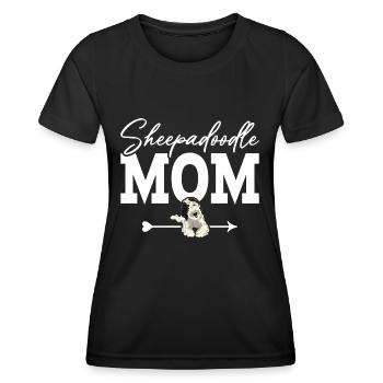 Sheepadoodle Doodle Dog - Women's Functional T-Shirt - black - Front - AI Model Female 172 light (172cm)