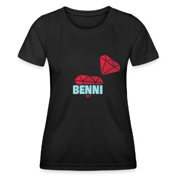 Edel Benni - Women's Functional T-Shirt - black - Front - AI Model Female 172 light (172cm)