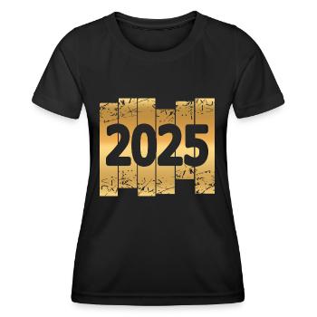 Witzig 2025 - Frauen Funktions-T-Shirt - Schwarz - Vorne - AI Model Female 172 light (172cm)