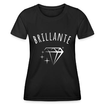 brillante idée cadeau - T-shirt sport Femme - noir - Devant - AI Model Female 172 light (172cm)