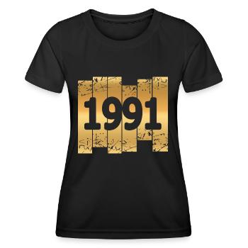 1991 - Women's Functional T-Shirt - black - Front - AI Model Female 172 light (172cm)