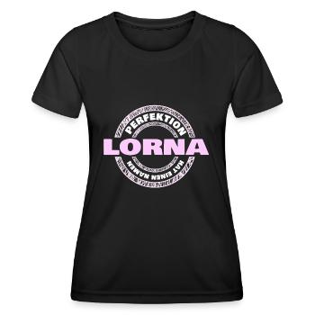 Perfektion Lorna - Frauen Funktions-T-Shirt - Schwarz - Vorne - AI Model Female 172 light (172cm)
