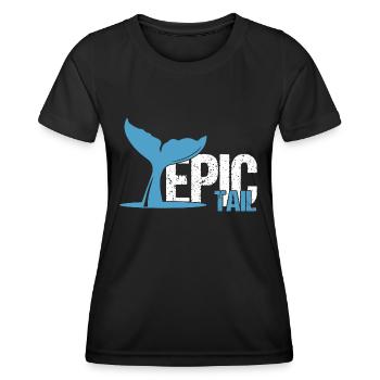 Orca Beobachtung für Buckelwale und Meerwale - Frauen Funktions-T-Shirt - Schwarz - Vorne - AI Model Female 172 light (172cm)