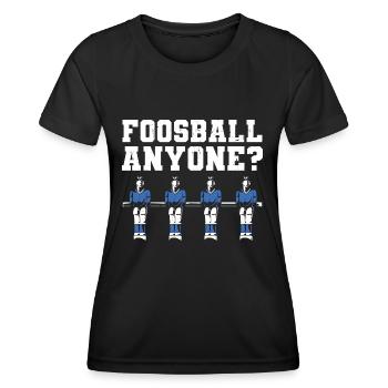 Table Soccer Player Foosball Anyone - Frauen Funktions-T-Shirt - Schwarz - Vorne - AI Model Female 172 light (172cm)