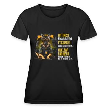 Kernenergie Spruch für Kernenergie - Frauen Funktions-T-Shirt - Schwarz - Vorne - AI Model Female 172 light (172cm)
