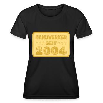 seit 2004 - Frauen Funktions-T-Shirt - Schwarz - Vorne - AI Model Female 172 light (172cm)