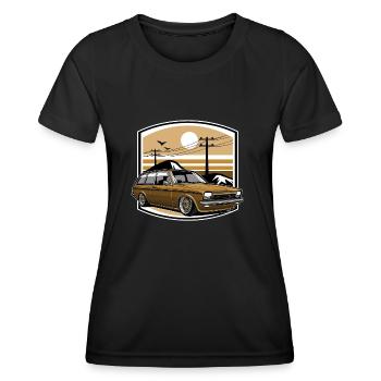 German Classic Car - Frauen Funktions-T-Shirt - Schwarz - Vorne - AI Model Female 172 light (172cm)