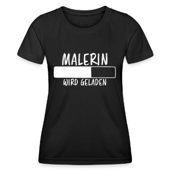 Malerin Spruch Malermeister Beruf Malerin Geschenk - Frauen Funktions-T-Shirt - Schwarz - Vorne - AI Model Female 172 light (172cm)