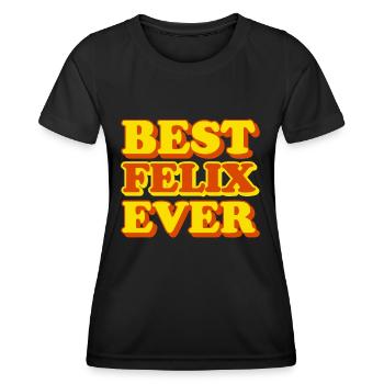 Felix First Name Funny Gift - Women's Functional T-Shirt - black - Front - AI Model Female 172 light (172cm)