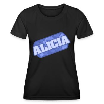 Geschenk für Alicia - Frauen Funktions-T-Shirt - Schwarz - Vorne - AI Model Female 172 light (172cm)
