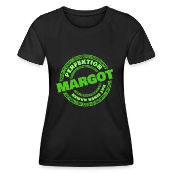Perfektion Margot - Frauen Funktions-T-Shirt - Schwarz - Vorne - AI Model Female 172 light (172cm)