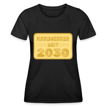 seit 2030 - Frauen Funktions-T-Shirt - Schwarz - Vorne - AI Model Female 172 light (172cm)