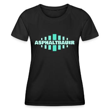 Geschenk für Asphaltbauer - Frauen Funktions-T-Shirt - Schwarz - Vorne - AI Model Female 172 light (172cm)