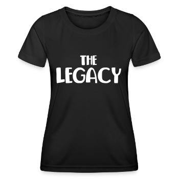 La légende L’héritage correspondant papa maman fille - T-shirt sport Femme - noir - Devant - AI Model Female 172 light (172cm)