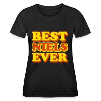 Niels Vorname Lustiges Geschenk - Frauen Funktions-T-Shirt - Schwarz - Vorne - AI Model Female 172 light (172cm)