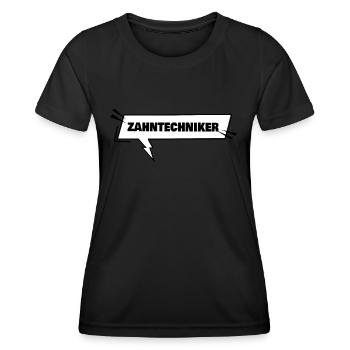 Education Dental Technician - Women's Functional T-Shirt - black - Front - AI Model Female 172 light (172cm)