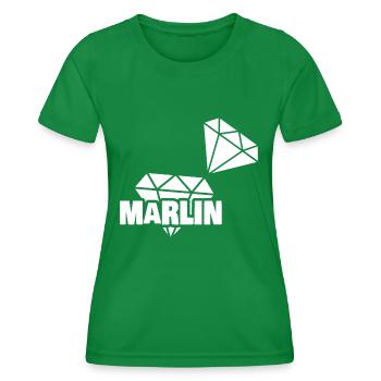 Marlin précieux - T-shirt sport Femme - vert - Devant - AI Model Female 172 dark (172cm)