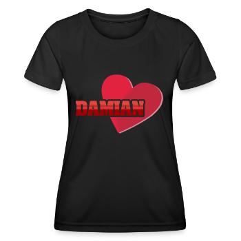 Gift for Damian - Women's Functional T-Shirt - black - Front - AI Model Female 172 light (172cm)