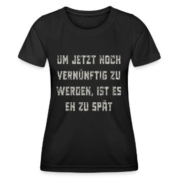 reasonable - Women's Functional T-Shirt - black - Front - AI Model Female 172 light (172cm)