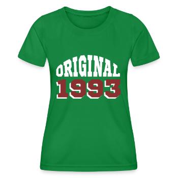 Original 1993 - T-shirt sport Femme - vert - Devant - AI Model Female 172 dark (172cm)