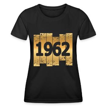 1962 - Women's Functional T-Shirt - black - Front - AI Model Female 172 light (172cm)
