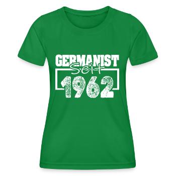 1962 - Women's Functional T-Shirt - kelly green - Front - AI Model Female 172 dark (172cm)