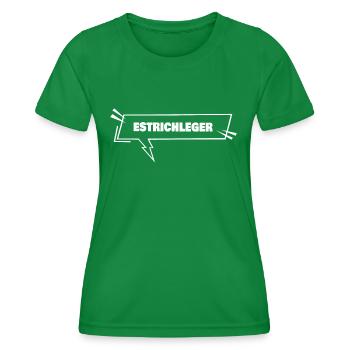 Bildung Estrichleger - Frauen Funktions-T-Shirt - Kelly Green - Vorne - AI Model Female 172 dark (172cm)