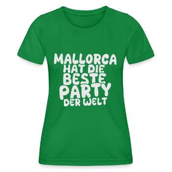 Mallorca as a holiday destination - Women's Functional T-Shirt - kelly green - Front - AI Model Female 172 dark (172cm)