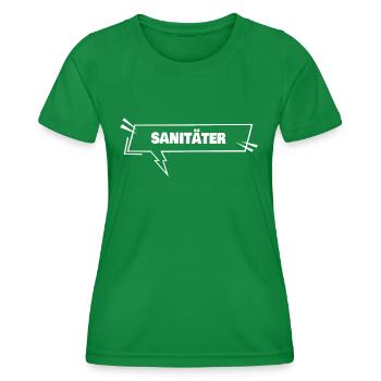 Education Paramedic - Women's Functional T-Shirt - kelly green - Front - AI Model Female 172 dark (172cm)