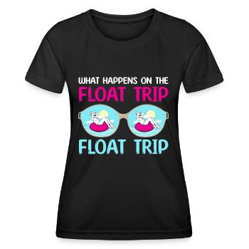 ce qui se passe sur le flotteur Design - T-shirt sport Femme - noir - Devant - AI Model Female 172 light (172cm)