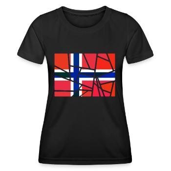 Norvège Norvège - T-shirt sport Femme - noir - Devant - AI Model Female 172 light (172cm)