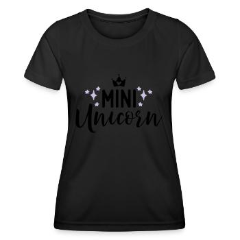 Unicorn - T-shirt sport Femme - noir - Devant - AI Model Female 172 light (172cm)