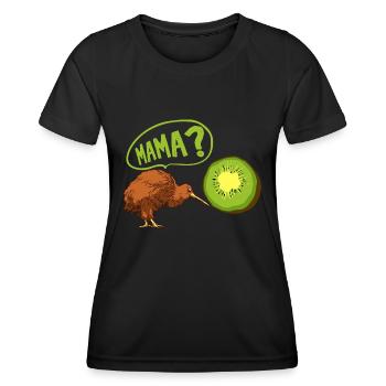 Kiwi rencontre un cadeau kiwi pour un - T-shirt sport Femme - noir - Devant - AI Model Female 172 light (172cm)