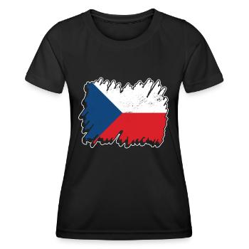 Czech Design for Czech fans - Women's Functional T-Shirt - black - Front - AI Model Female 172 light (172cm)