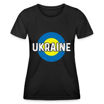 Ukraine Rainbow Peace Freedom Love Peace - Women's Functional T-Shirt - black - Front - AI Model Female 172 light (172cm)