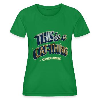birthday present idea mammal pet lover black - Frauen Funktions-T-Shirt - Kelly Green - Vorne - AI Model Female 172 dark (172cm)