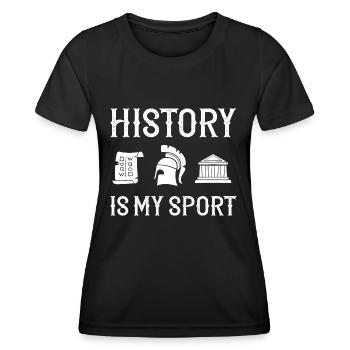 History Teacher Lesson Professor Historian - Women's Functional T-Shirt - black - Front - AI Model Female 172 light (172cm)