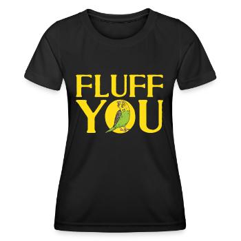 Budgerigar Parakeet Bird Pet Gift - Women's Functional T-Shirt - black - Front - AI Model Female 172 light (172cm)