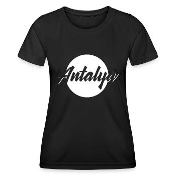 Antalya - T-shirt sport Femme - noir - Devant - AI Model Female 172 light (172cm)