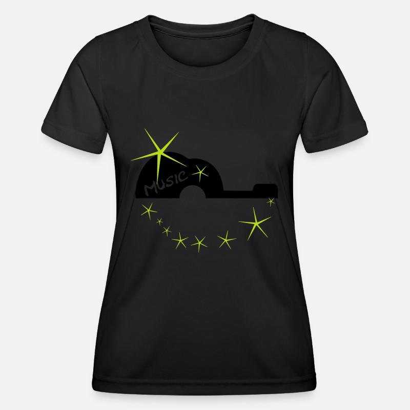 Star guitar - Women's Functional T-Shirt - black