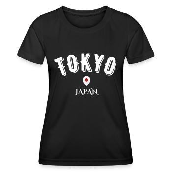 Tokio Japan - Frauen Funktions-T-Shirt - Schwarz - Vorne - AI Model Female 172 light (172cm)